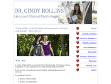Tablet Screenshot of drcindyrollins.net